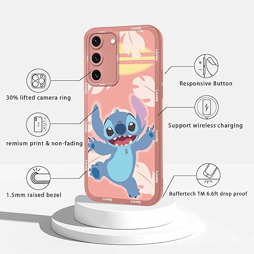 Miniatura 2 de Paquete de 2 fundas de teléfono de dibujos animados para Samsung Galaxy S22 5G de 6.1 pulgadas, funda protectora de anime con bonito diseño de