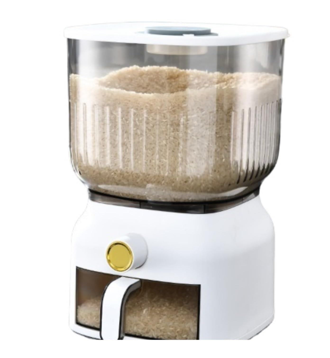 CVdrtyED Dry Food Cereal Dispenser Rice Dispenser Grain Storage Container Food For Beans Grains Flour Cereal 22 Lbs Pantry Rice Container