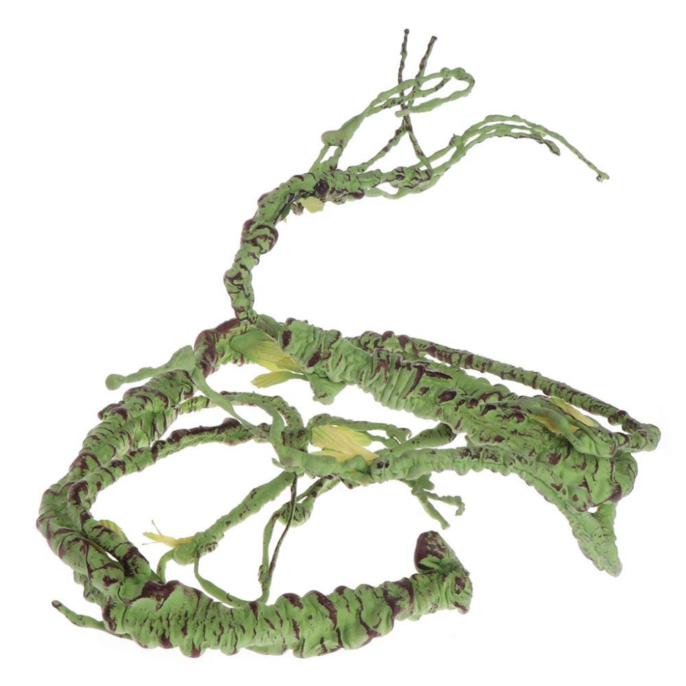 PIVBY Flexible Bend-A-Branch Jungle Vines Pet Habitat Decor Reptile Plants Terrarium for Lizard,Frogs, Snakes and More Reptiles Climbing (Fat:0.7943.31 Inch)