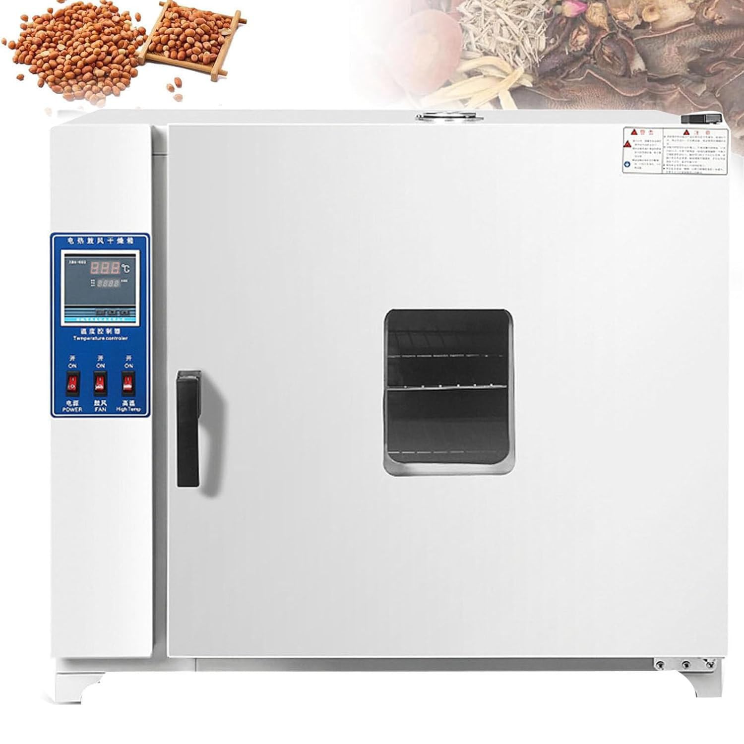 Estufa De Secado De Laboratorio Estufa De Secado por ConveccióN De Aire Forzado Digital Galvanizada, Estufa De Secado por Aire Forzado (5-300°C) para Secado Y Tratamiento TéRmico,15L