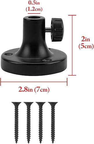 Miniatura 2 de Geekria for Creators Adaptador de montaje de brida de mesa de micrófono, abrazadera de montaje de mesa de metal con apertura de interfaz ajustable