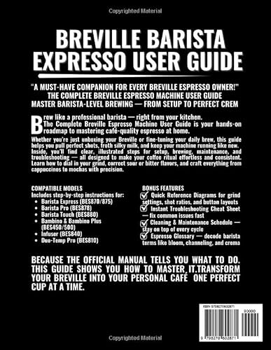 The Breville Barista Express user guide