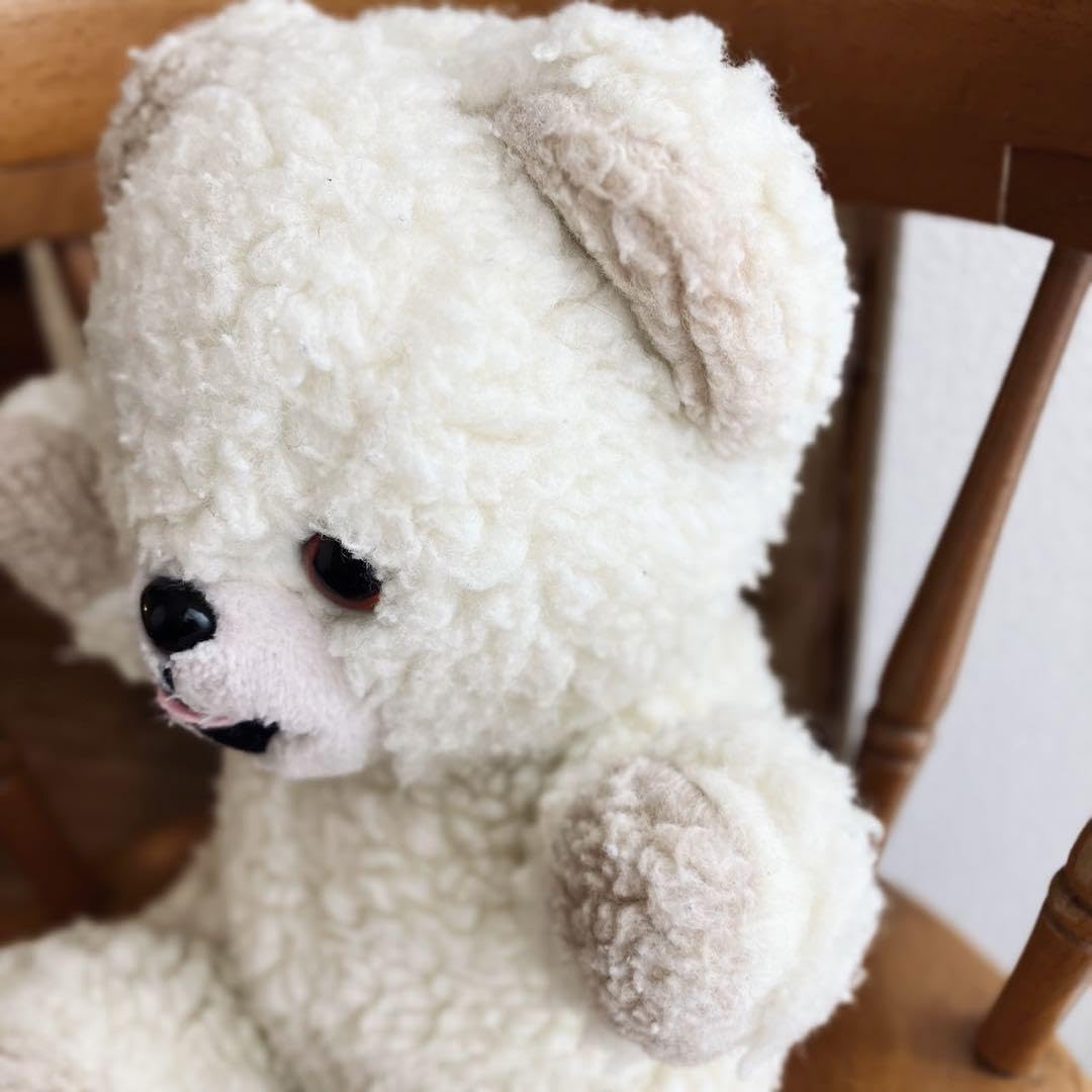 Amazon.co.jp: 3倍がんばるくまのファーファ ぬいぐるみ レトロ