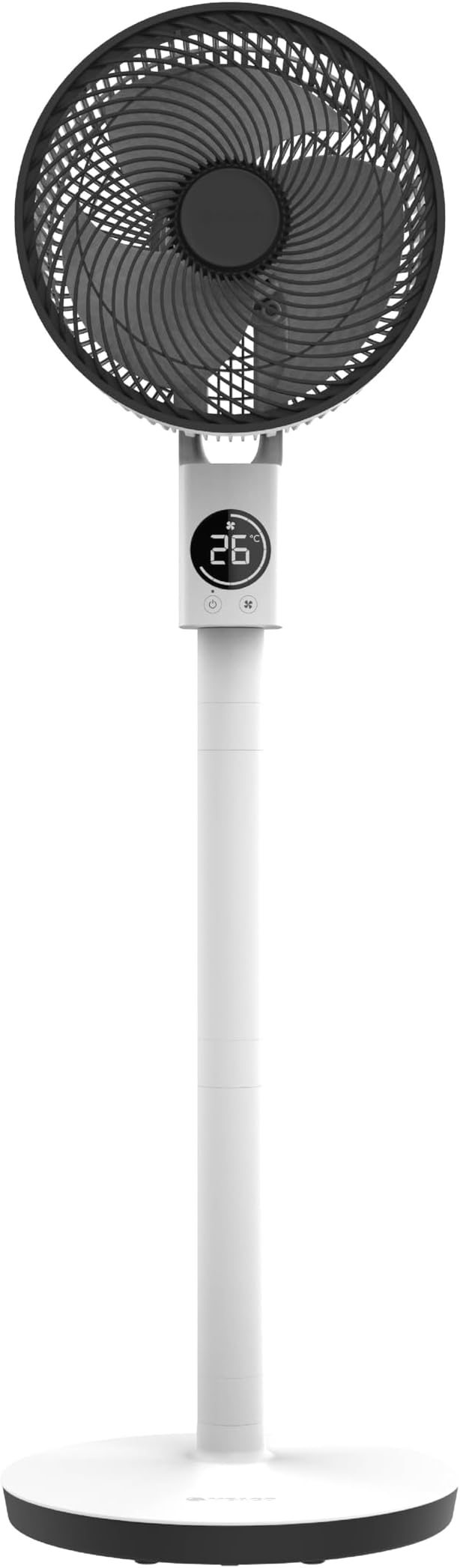 MeacoFan Sefte® Pedestal Fan - Adjustable Height Air Circulator with Powerful Airflow - Ultra-Quiet Remote Controlled Cooling - Night Mode, Mute, On and Off Timer