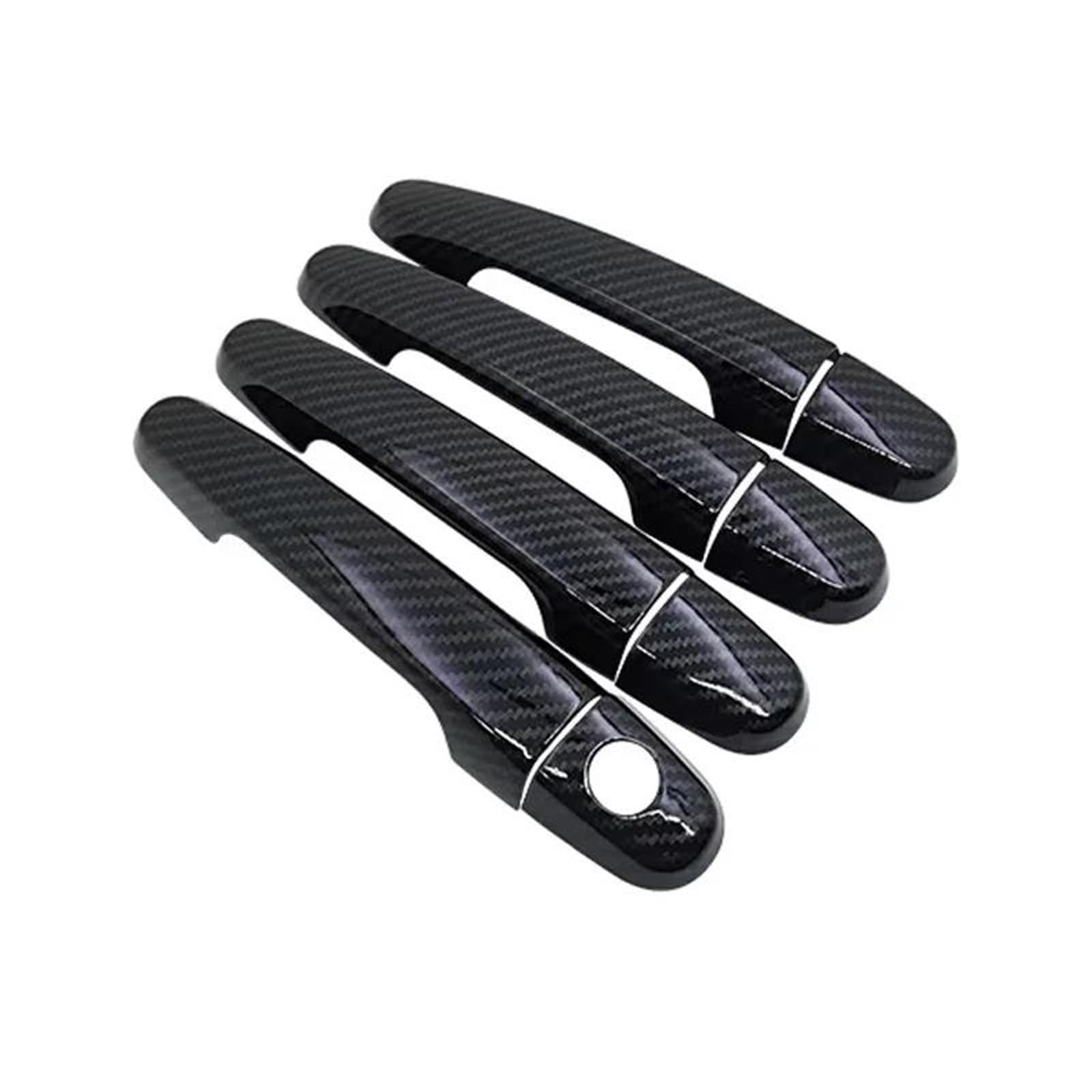 Yytemd 4 Door No Button Door Handle Covers Auto Exterior Scratch Resistant Car Accesories For Toyota For Aygo Ab40 2015-2019 Chrome(4 Door No Button)