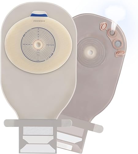 10 bolsas de colostomía con tela ultra suave, corte de una pieza de 0.591 in a 2.559 in para adaptarse a bolsas de ostomía doble ventilación drenable