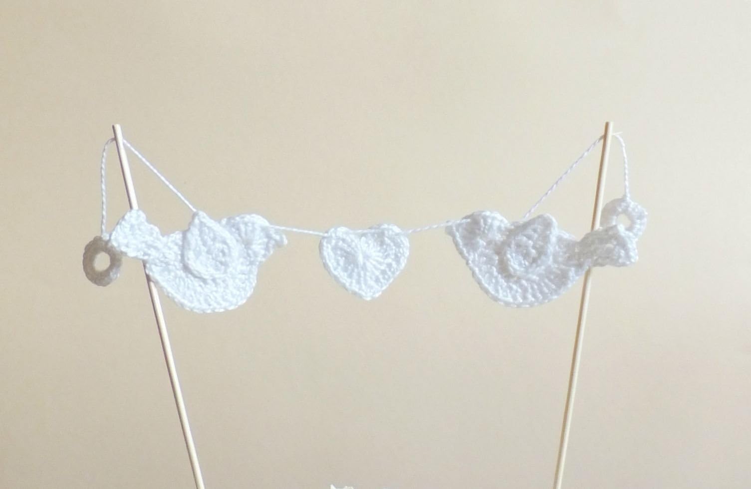 Two birds cake topper