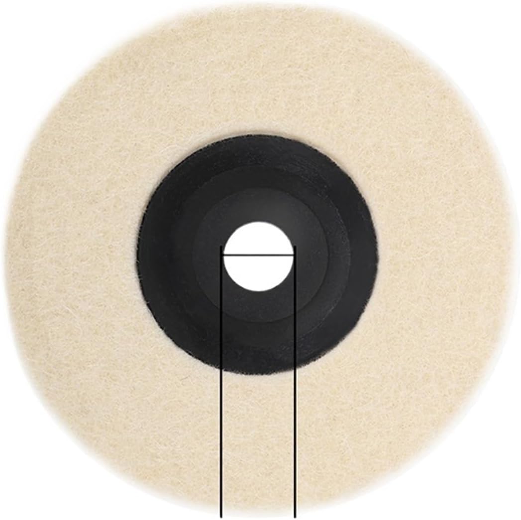 1PC 50mm/75mm Wool Polishing Wheel Polishing Pads Angle Grinder Wheel Felt Polishing Disc For Metal Marble Glass Ceramic(50mm 5PCS)