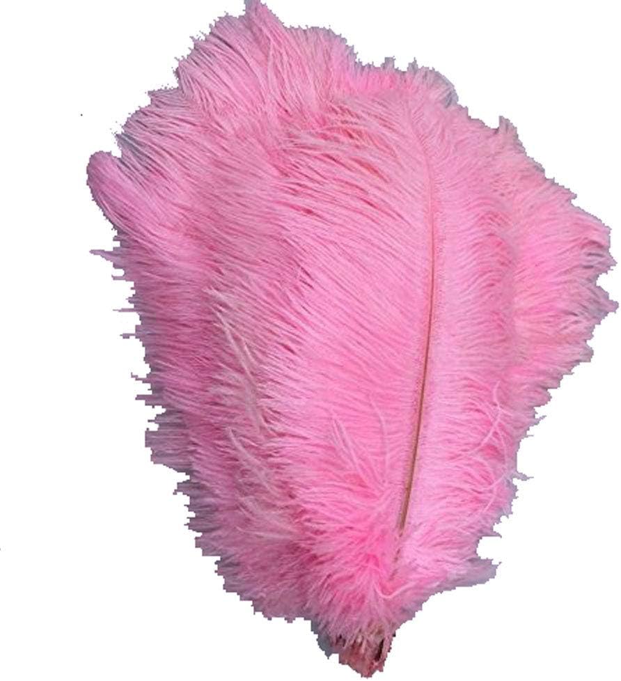 MELADY® Pack of 1000pcs Natural Ostrich Feathers Centerpieces 8-10inch(20-25cm) for Home Wedding Party Decoration (red)