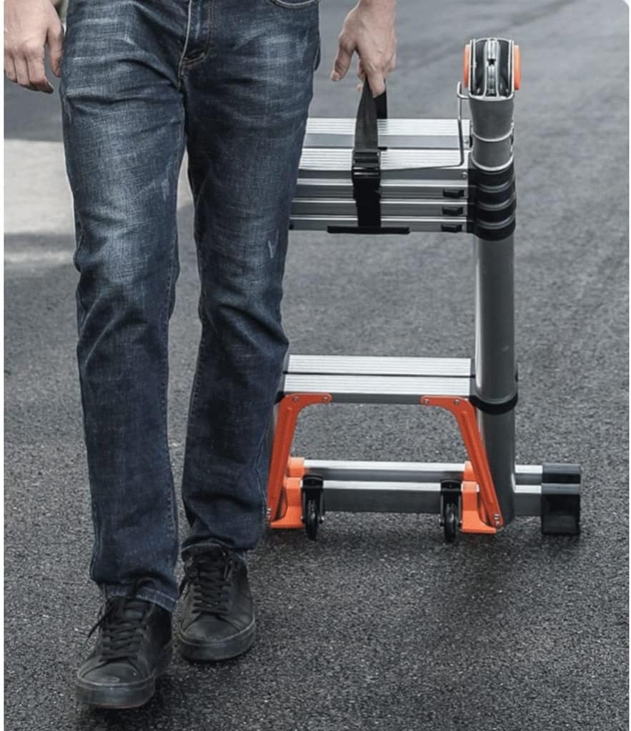 Step Ladder Collapsible Ladder Telescopic ladders Aluminum Alloy Folding Ladder Portable Stepladder Home Elevator Straight Ladder Folding Step Stool