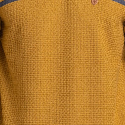 Image of Raymond Men's Regular Fit Acrylic Wool Blend Round Neck Stripe Pattern Full Sleeve Sweater