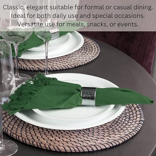 Miniatura 5 de Juego de 12 toallas de cocina de 100 % algodón, 20 x 20 pulgadas, altamente absorbentes, súper suaves, reutilizables, calidad de hotel, tela