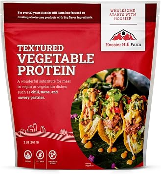 Hoosier Hill Farm Textured Vegetable Protein, 2LB Pack of 1