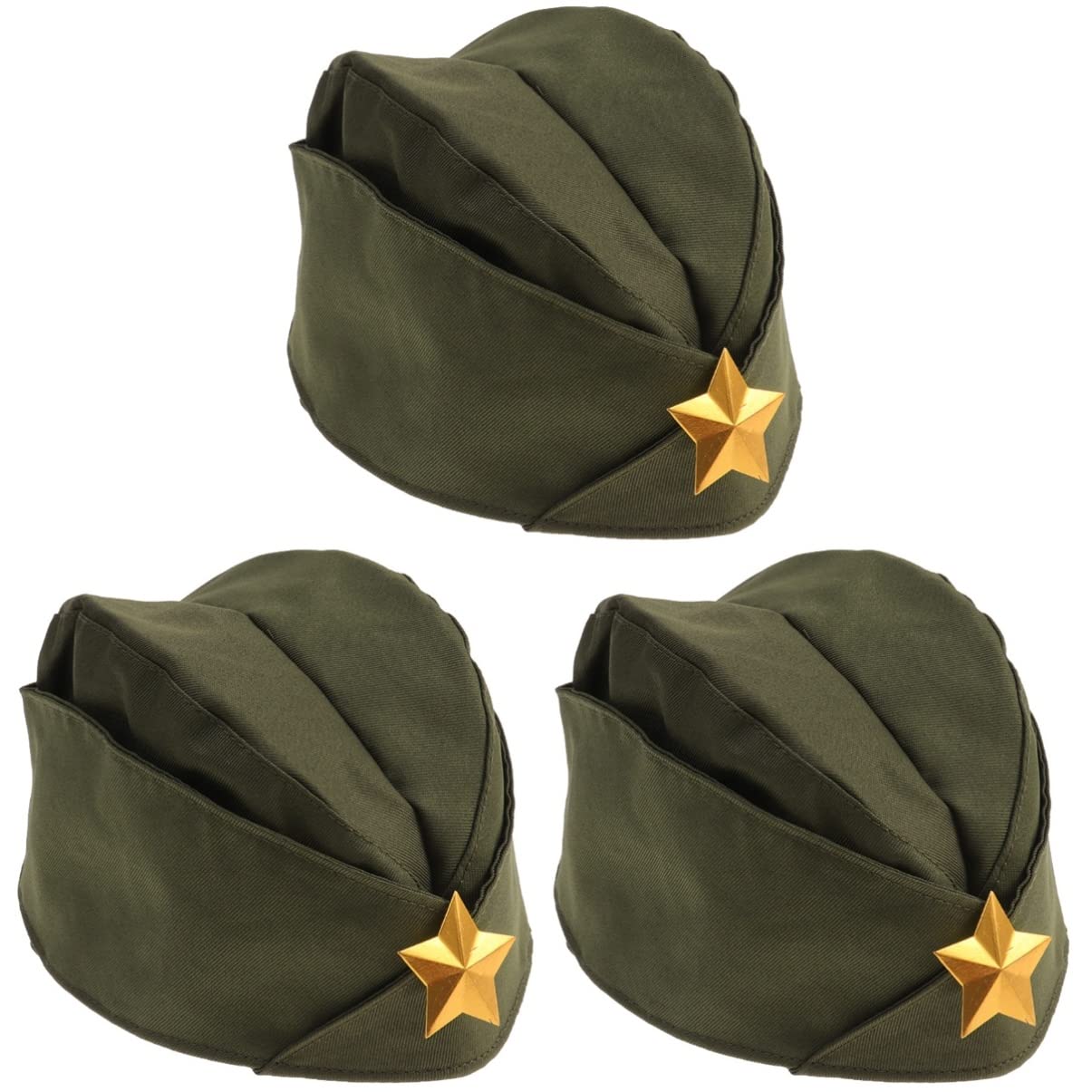 ibasenice 3 Pcs Boat Costume Hat Sailor Dance Hat Berets Cap Elegant Russian Tricorne Stylish One Size Fits All