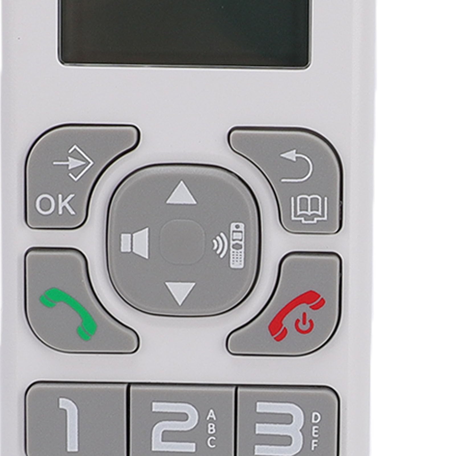 Bewinner Telefono Fisso Cordless con Pulsanti Grandi, Display LCD, Blocco Chiamate, 10 Suonerie, Vivavoce, di Cornetta Espandibile per Casa, Ufficio, Anziani e Aziende (Spina europea)
