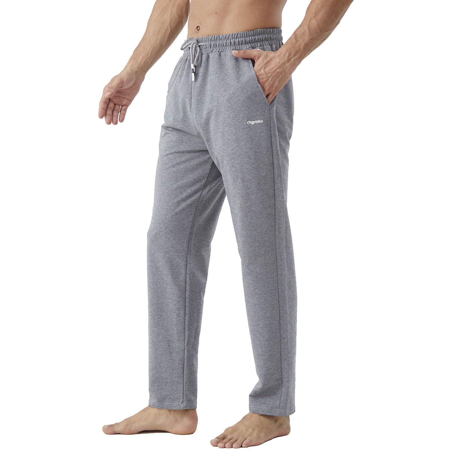 Ougelebo Jogginghose Herren Atmungsaktiv Sporthose Herren Lang Trainingshose mit Taschen
