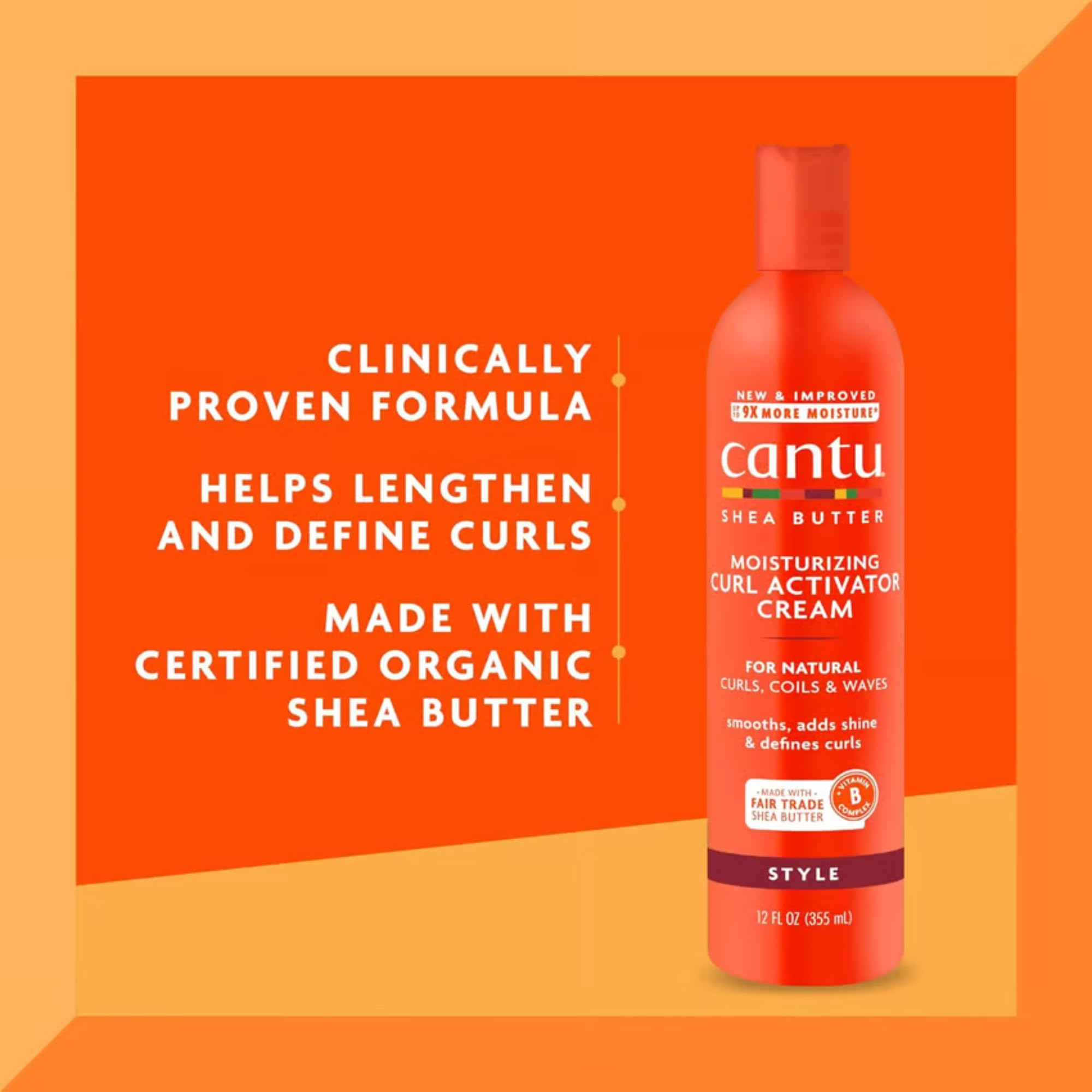 Crema Attivatore Idratante Curu Cantu 355ml, Cocount Oil Shine & Hold Mist 237ml con Crema Curling al Cocco 340g TRIO BUNDLE