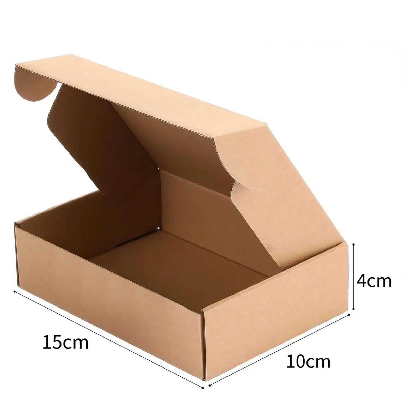 Caja de transporte marrón 30 piezas, cartón pequeño corrugado, utilizado for cajas embalaje, artesanal para Embalaje y Correo
