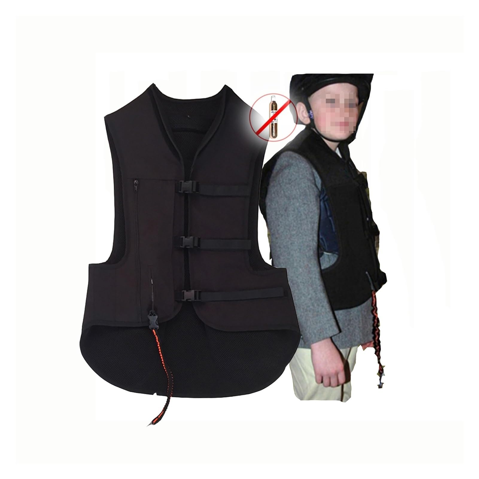Airbag-Reitweste Für Kinder Airbag-Weste Fürs Reiten 13kg Kraft 0,1S Löst Den Körperairbag Aus(M)