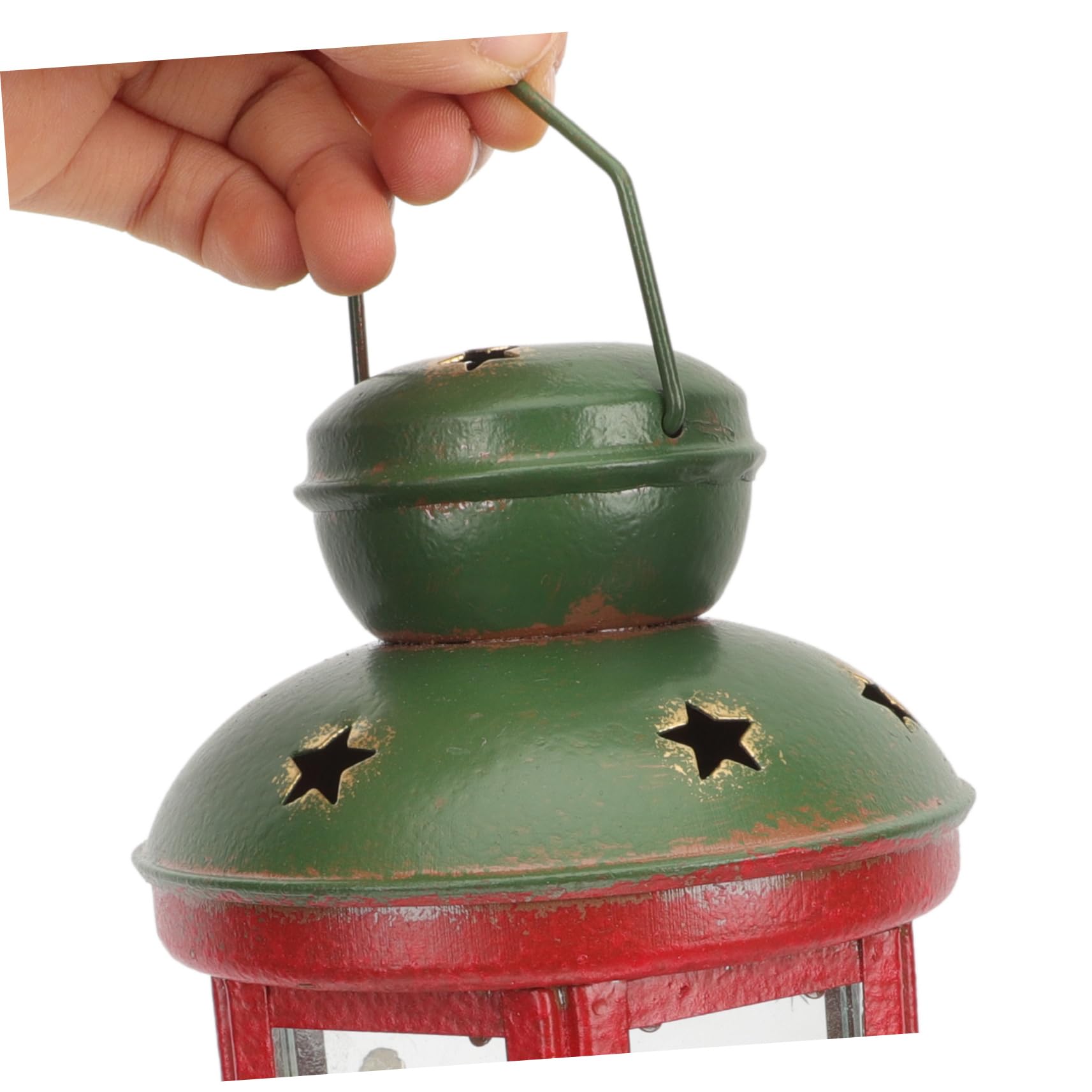 PRETYZOOM 2 Piezas De Decoraciones Navideñas Candelita Navideña Linterna Jaula Vela Linterna Decoraciones De Mesa Linternas Navideñas De Mesa Portavelas De Navidad Colgante