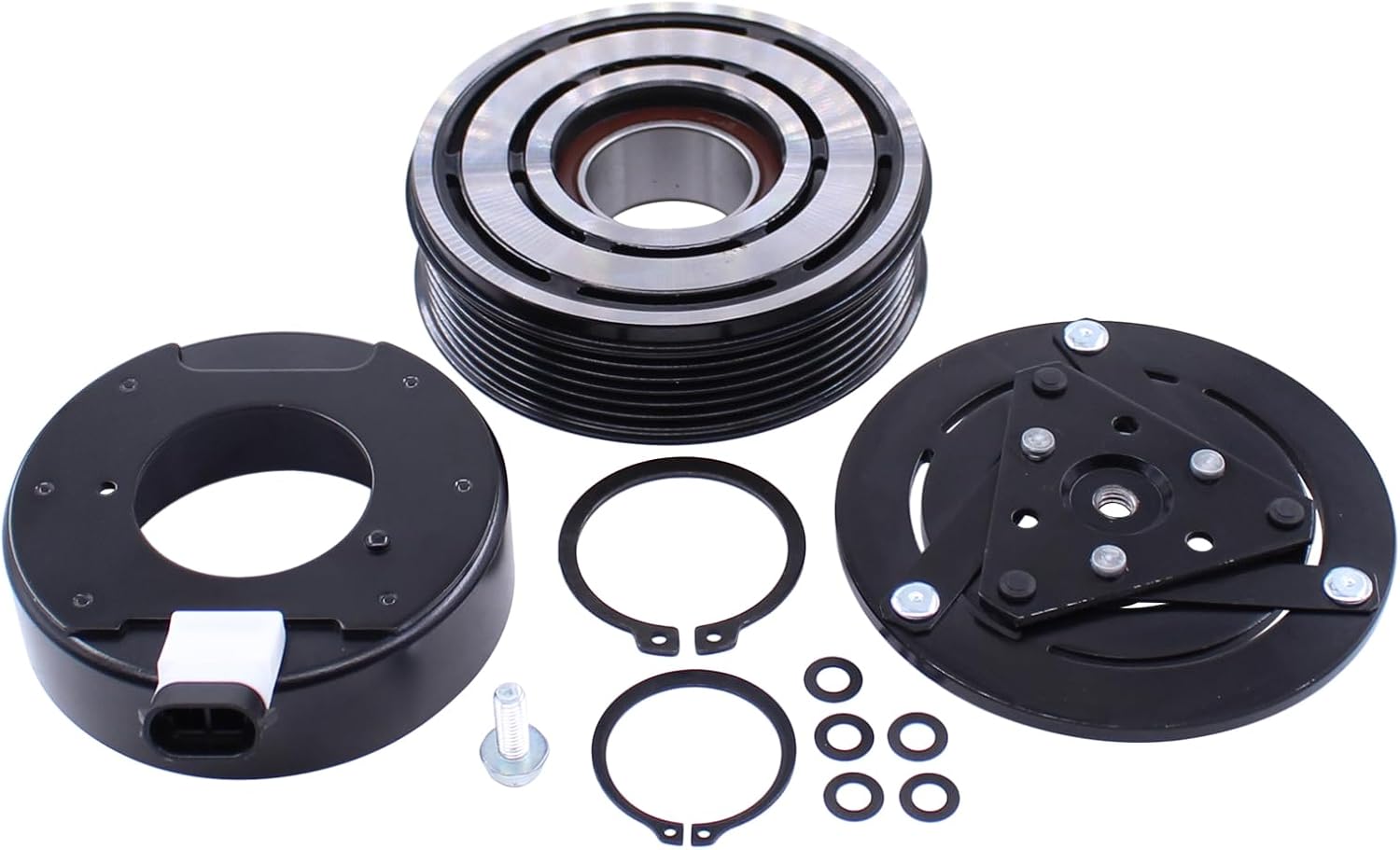 MOTOKU AC Compressor Clutch kit for Chevrolet Impala 2006-2011, Malibu 2006-2010, Monte Carlo 2006-2007 Pontiac G6 2006-2010, Saturn Aura 2007-2008 3.5 3.9