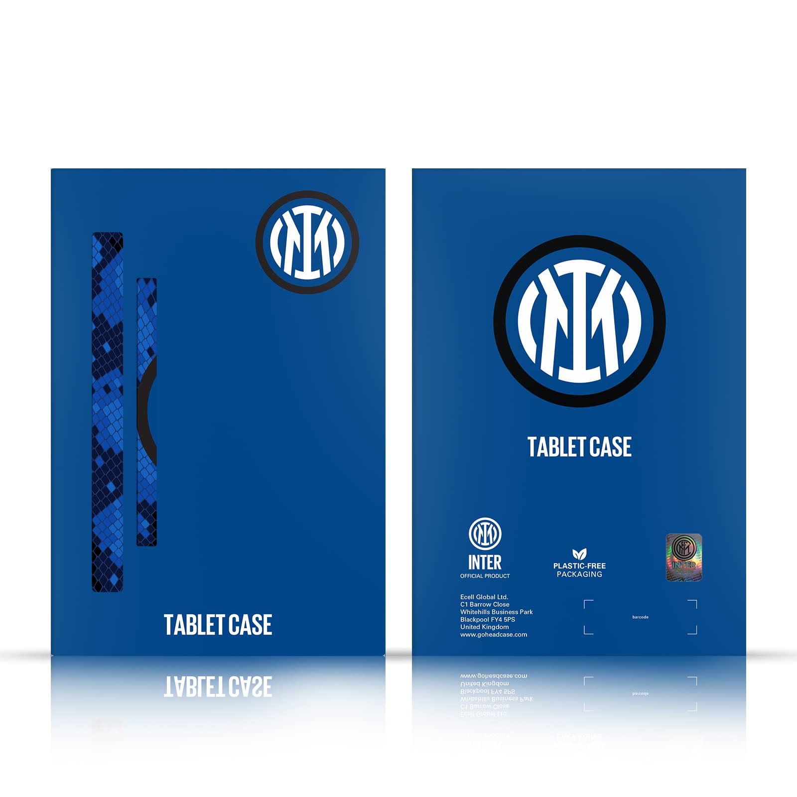 Head Case Designs Licenza Ufficiale Inter Milan Nero & Blu IM 2Stars Custodia Portafoglio in Pelle Compatibile con Apple iPad 10.2 2019/2020/2021