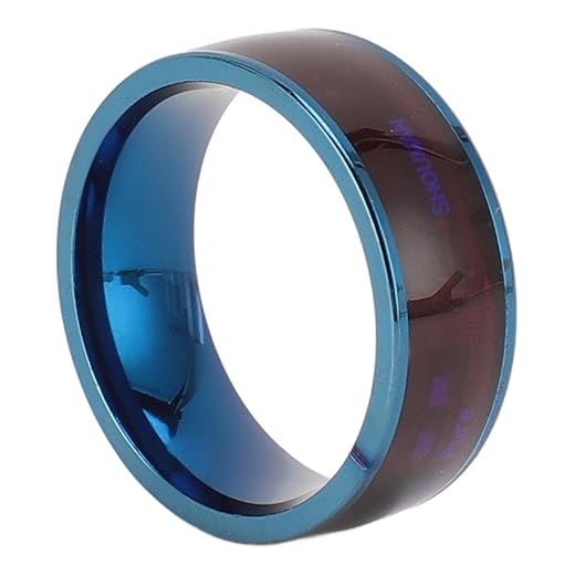 Asixxsix Smart NFC Ring, Steel Material, for Door Locks, File Transfer, NFC Devices, Ideal Gift for Men, All Round Sensing Technology Wearable Smart Ring for Mobile Phones (9)