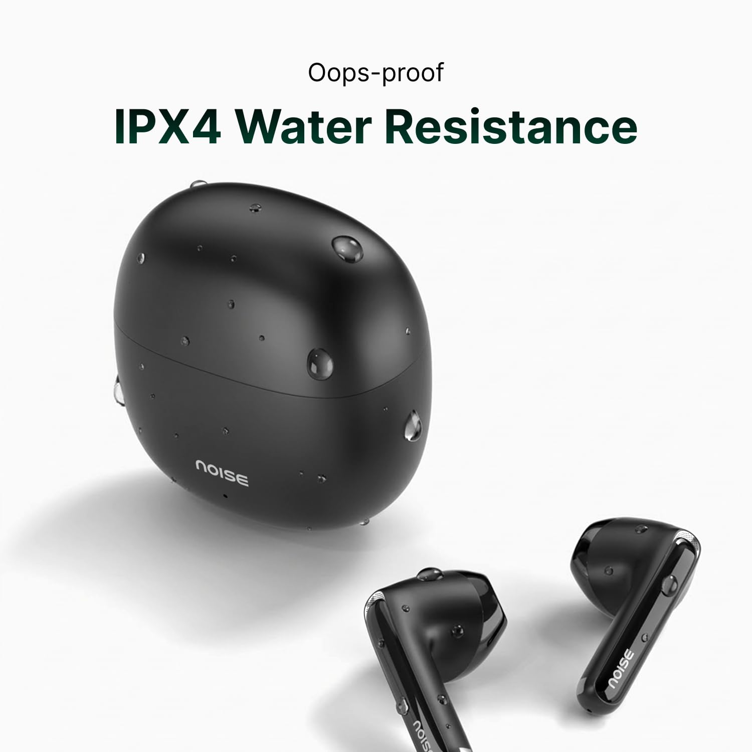 Noise Buds Mini Truly Wireless Earbuds (2026) | Half in-Ear Design | 40H Playtime | Quad Mic ENC for Clear Calls | 13mm Driver | Low Latency Gaming Mode | BT v5.3 | IPX4 Sweat Resistant - Snow White — Amazon image 8