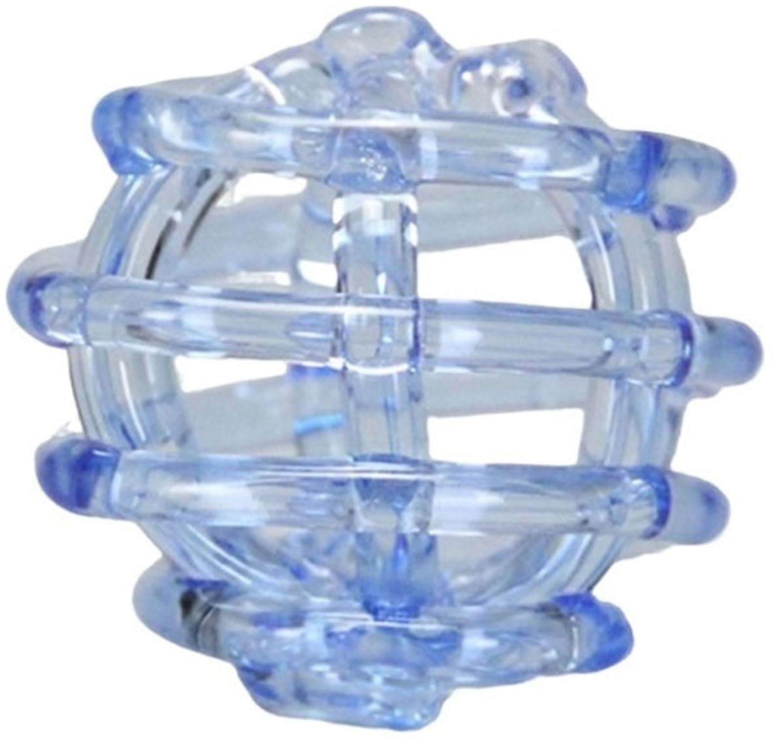 Glass Ball Floral Stems Holder, Clear Glass Flower Frog for Vases