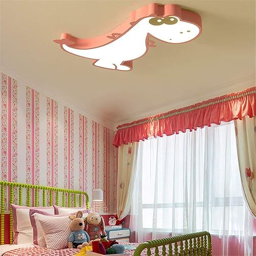 Miniatura 2 de Lámpara de techo LED de dinosaurio creativa, lámpara de techo empotrada para dormitorio de niños, decoración moderna, lámpara colgante de atenuación