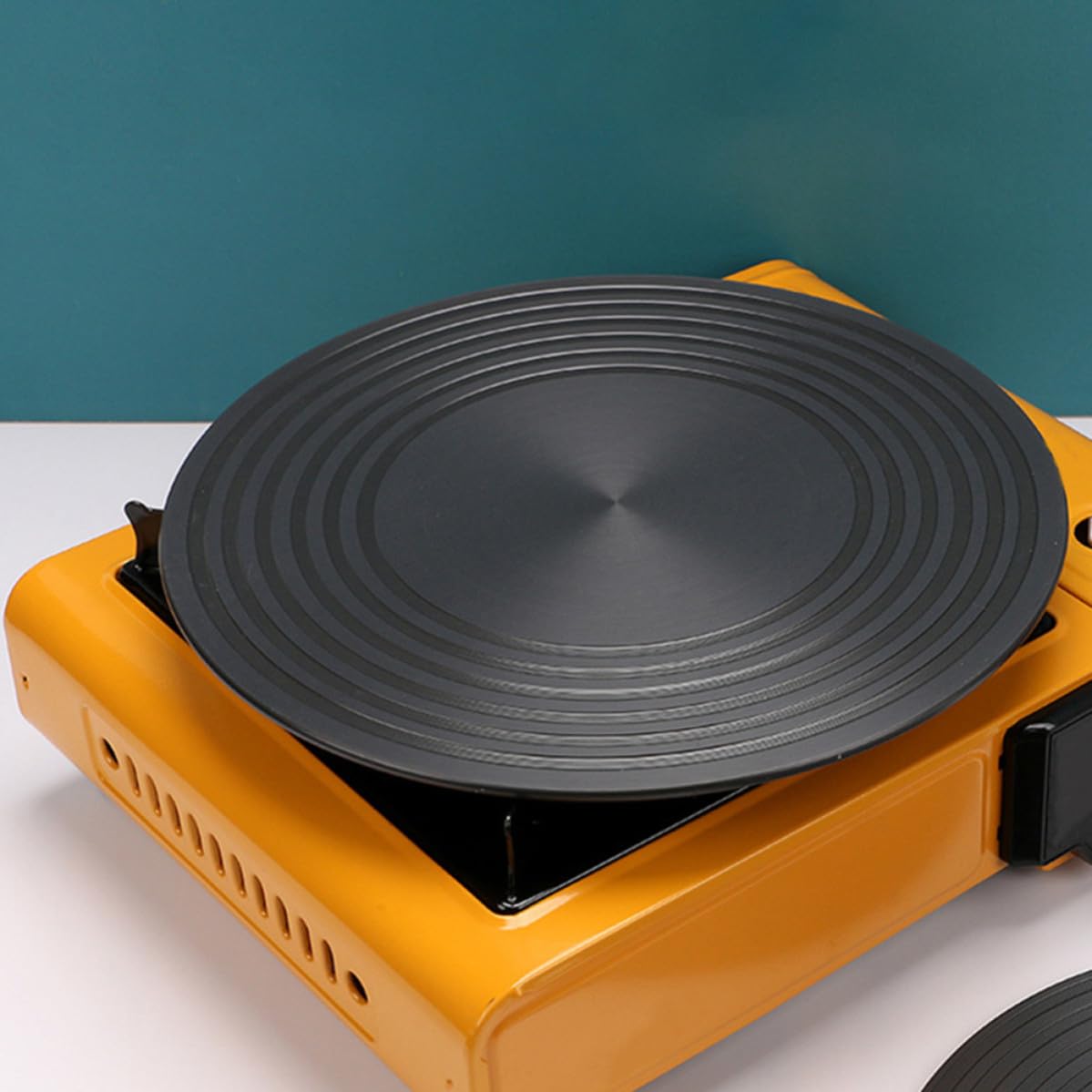Placa Difusora de Calor Redonda de 28 Cm para Fogones de Gas, Bandeja de Aluminio Que Distribuye el Calor y Previene Quemaduras en Ollas