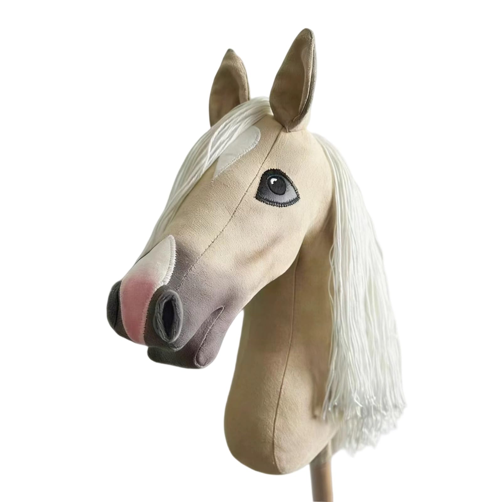Bastone a testa di cavallo per adulti gioco di ruolo accessorio per feste facile da riporre hobby cavallo con manico in legno gioco di ruolo oggetti di scena per costume