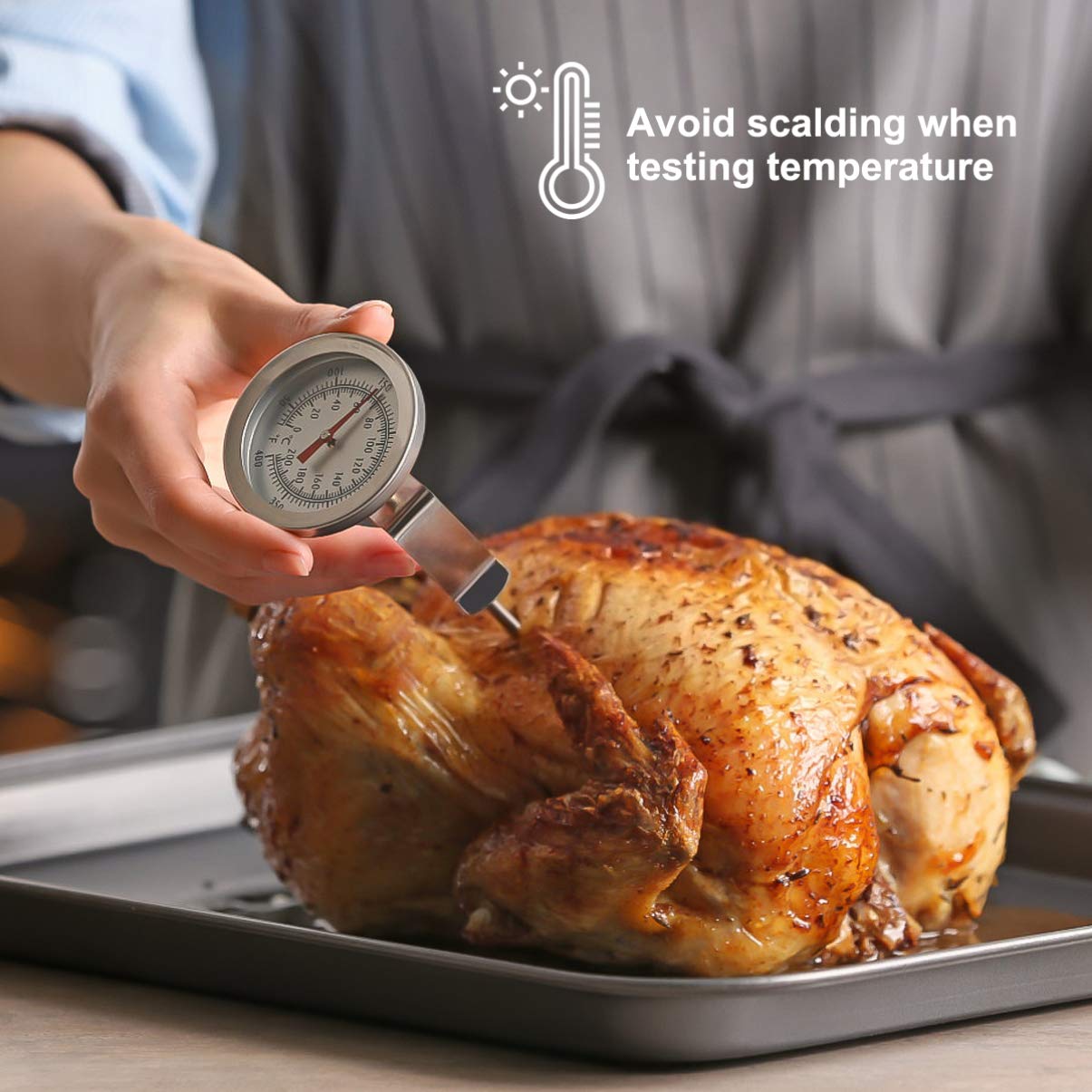 Cabilock 2pcs Meat Thermometer Probe Holder Clip Thermometer Pot Clip Kitchen Tools & Gadgets Probe Holder Thermometer Holder Parrillas Para Asar Carne Clip Holder Barbecue