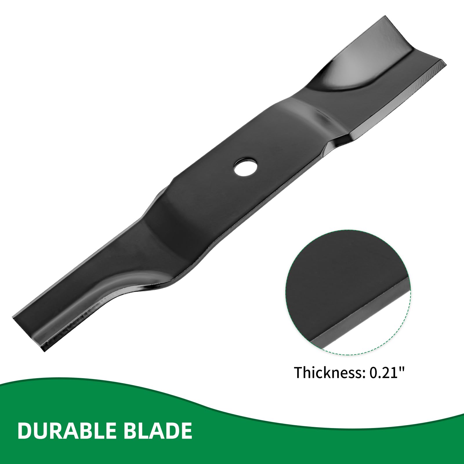Cuchillas de alta elevación 942-04417 compatibles con cubiertas de corte MTD/Cub Cad y 48 pulgadas, cuchillas de cortacésped 01005336 compatibles con Cub Cad et GT-2148 Z-Force L48, Craftsman Z8200,