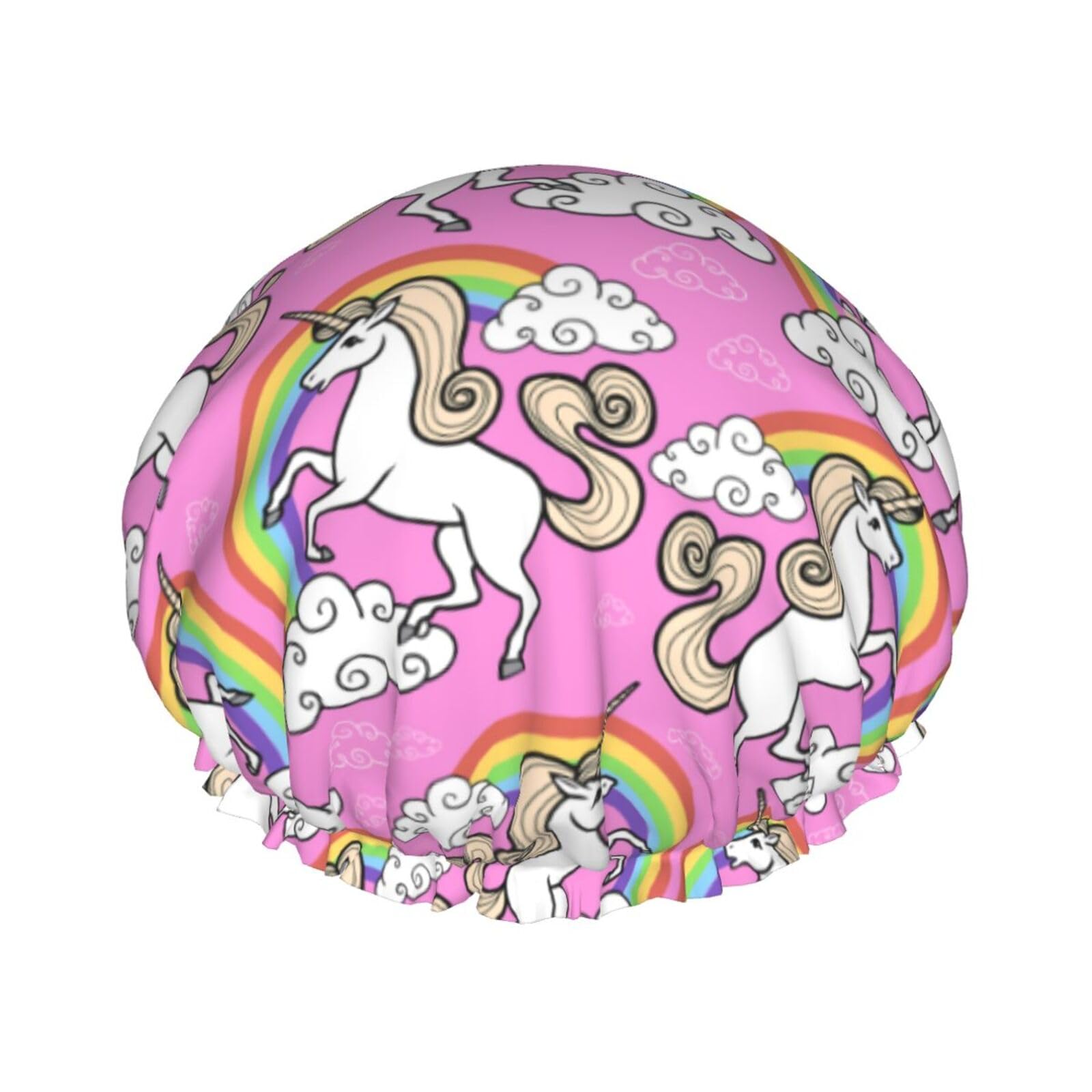 Bonnet de douche imperméable pour protéger les cheveux longs des femmes et des filles