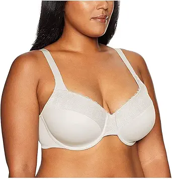 Bali Passion For Comfort Underwire Bra with Full-Coverage, Light Lift Back Smoothing Shapewear Bra for Everyday Wear