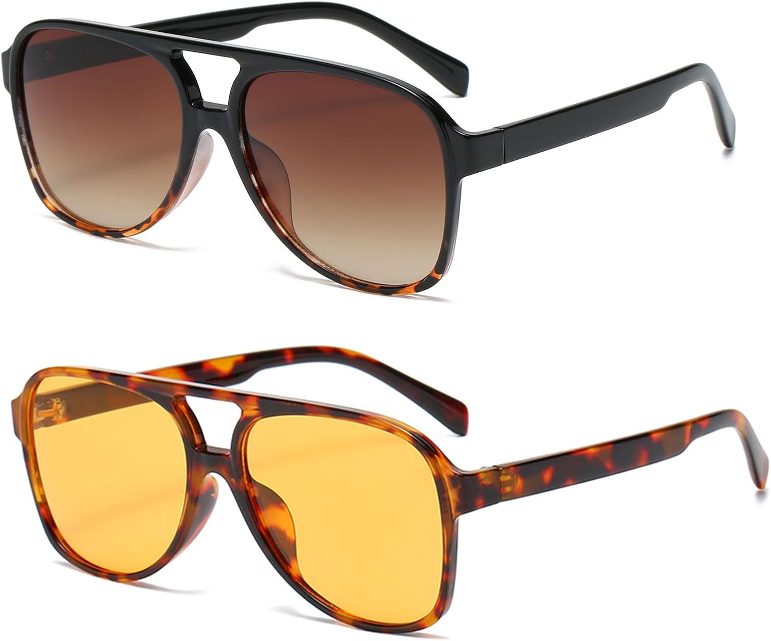 Hexagonal Sunglasses Men SHEEN KELLY Retro Polarized Pilot Square