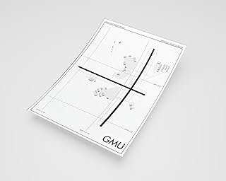 MG Global Modern Poster of Greenville Downtown Airport Gmu 1 | 11x17 12x18 16x24 24x36 Minimal Unframed Print | Minimalism Wall Art Gift | Minimalist Home Office Decor