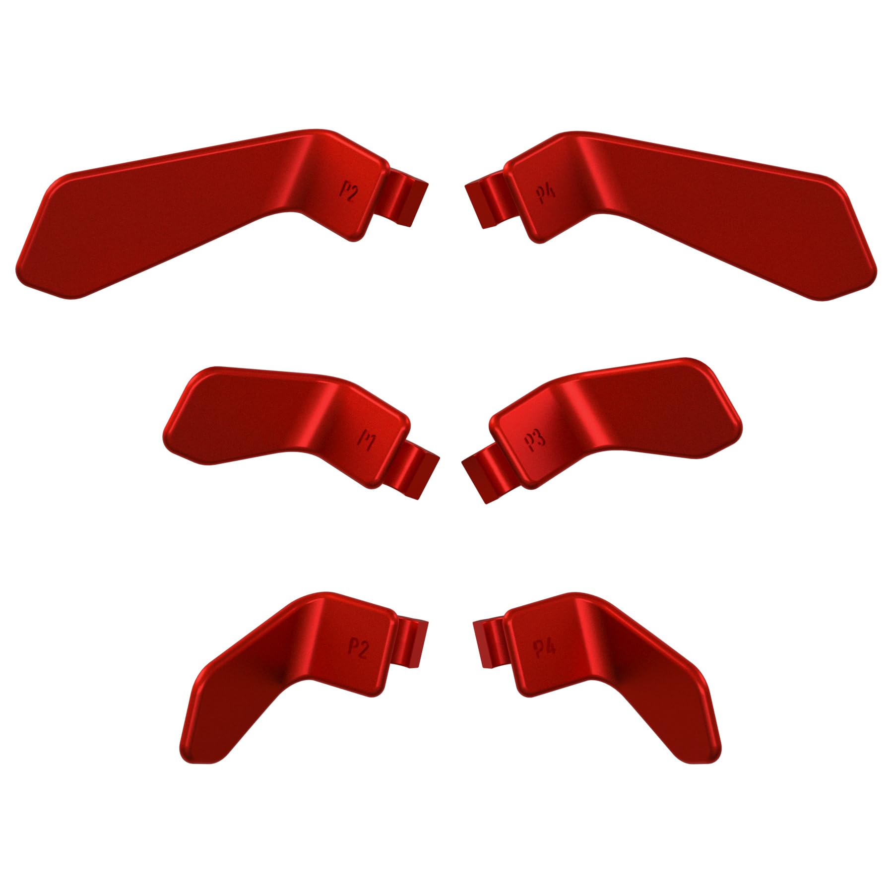 eXtremeRate 6 pcs Palettes Rouge Écarlate pour Xbox One Elite/Elite Seies 2/Elite 2 Core Manette, Swift Palettes pour Xbox One Elite/Elite Seies 2 Manette - 3