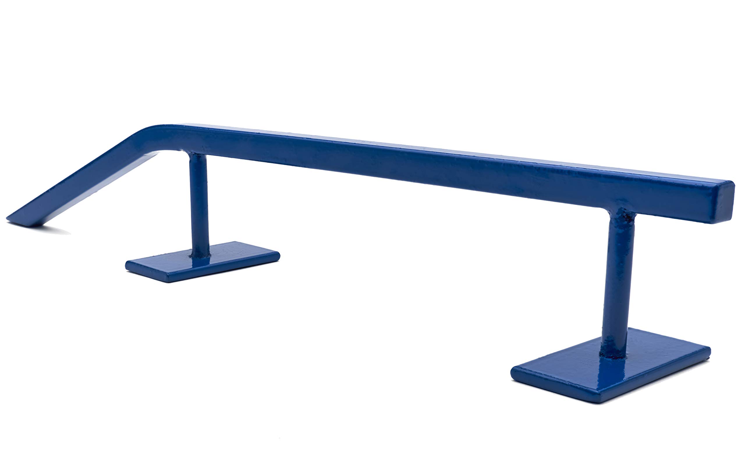 Rampe en acier massif et patins à roulettes (R5) Bleu