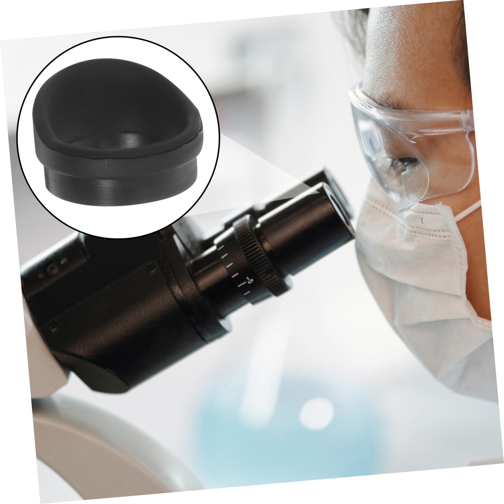 BUTIFULSIC Microscope Eyepiece Guards Reusable Cover for Eyepiece Protective Cup Fit Over The Eyepiece