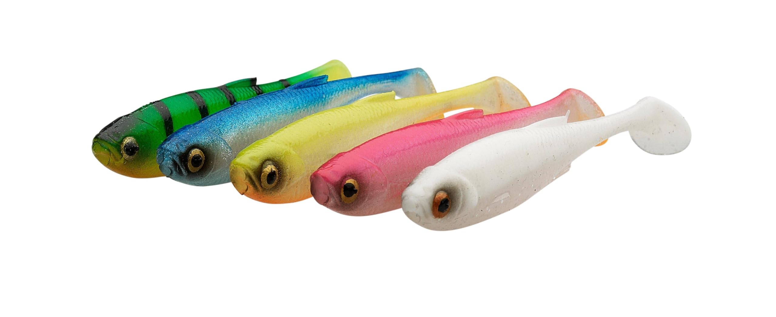 Savage Gear Craft Shad Mix - ultra realistyczna przynęta z miękkiego tworzywa sztucznego do łowienia w wodach słodkich i słonych, z ogonem w kształcie litery T - Clear Water Mix 7,2 cm