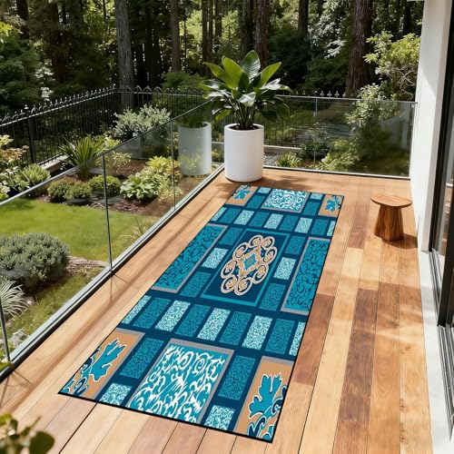 Tapis cuisine devant évier lavable 60 x 200 cm pour l'entrée - 4