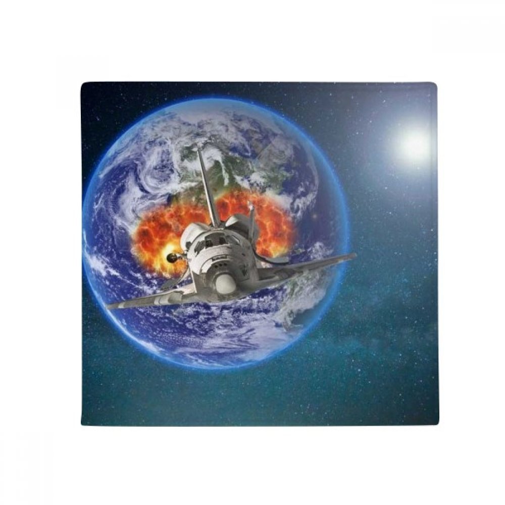 Tapis de sol Terre et planètes colorées 50x50 cm antidérapant pour animaux