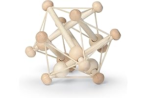 Manhattan Toy Skwish Natural Rattle and Teether Grasping Activity Toy: Fun and Development for Toddlers