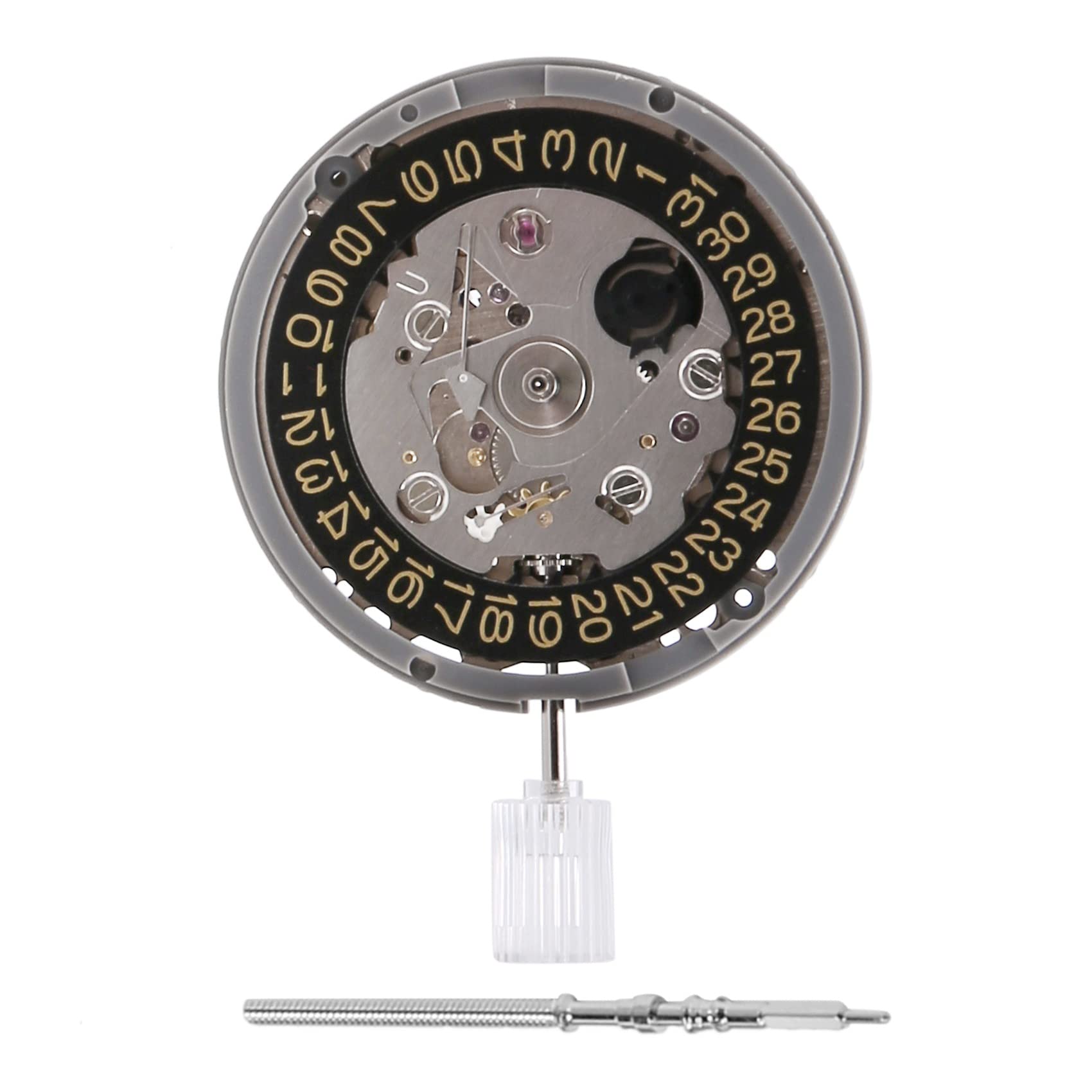 Für Japan NH35A Mechanisches Uhrwerk, 24 NH35, automatisch, 3,8 Stunden, goldfarben, silber, lunette en or