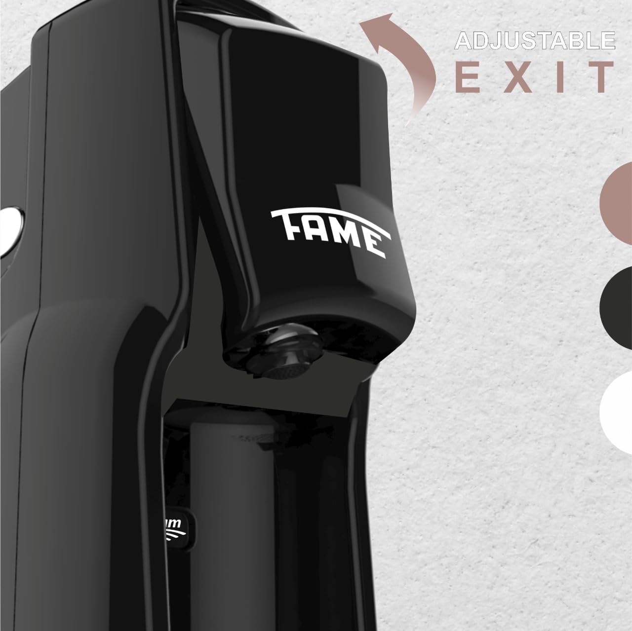 FAME – Water Purifier for Home Acquafam, Instant Powerful Countertop Water Filter System, Reduces 1000+ contaminants, Includes 6 Month Carbon Block Filter - Black