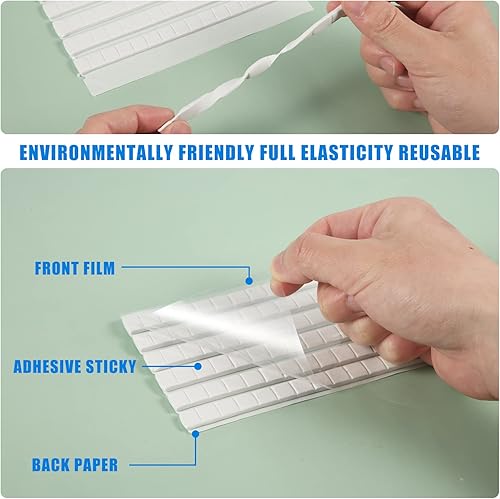 Miniatura 4 de 288 piezas de masilla, multiusos, extraíble, adhesivo, masilla de montaje para póster, masilla adhesiva para pared, segura para colgar imágenes,