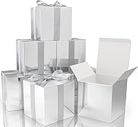 Vista 16 de COTOPHER 60 cajas de regalo pequeñas, cajas de regalo de 2 x 2 x 2 pulgadas, cajas de regalo de papel con cintas, caja de dulces para regalos