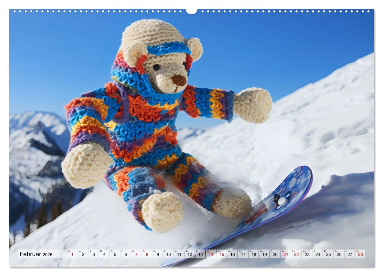 Häkelliebe - Fantasie in Maschen einfangen (hochwertiger Premium Wandkalender 2026 DIN A2 quer), Kunstdruck in Hochglanz: Ein Jahr voller Liebe und ... einem Hauch von Häkelliebe. (CALVENDO Hobbys)
